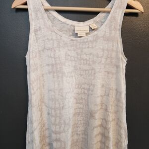 Cynthia Rowley Linen Gray Tank Top
